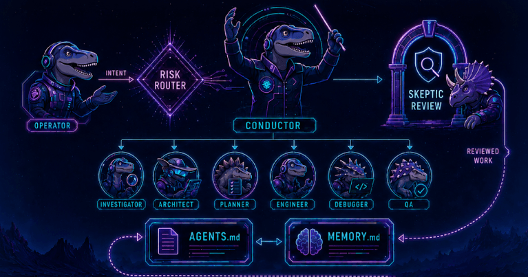 Diagram of the DinoStack attention architecture